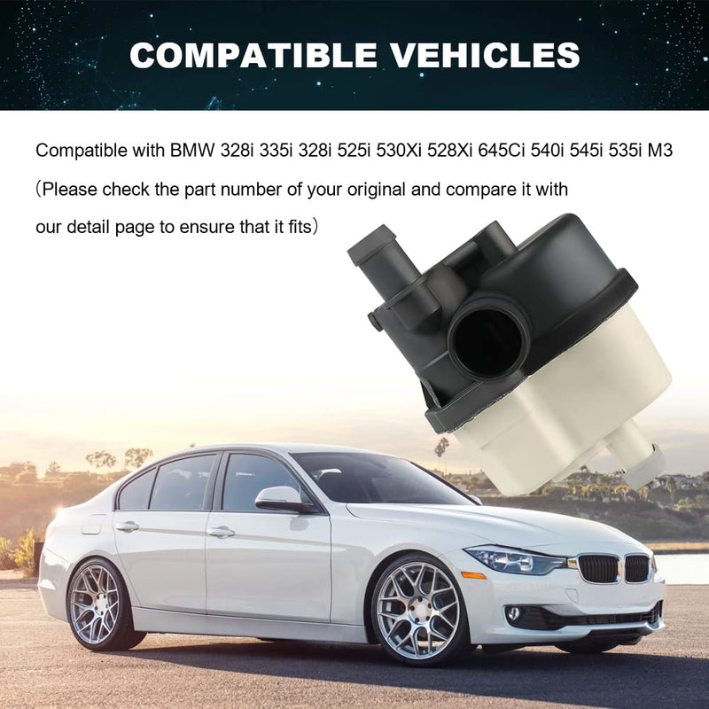 WATERWICH Fuel Vapor Leak Detection Pump Compatible with BMW 328i 550i 530i 525i 528i Replacement for 0261222018 16137193479 310-601 16136764191 16136752551
