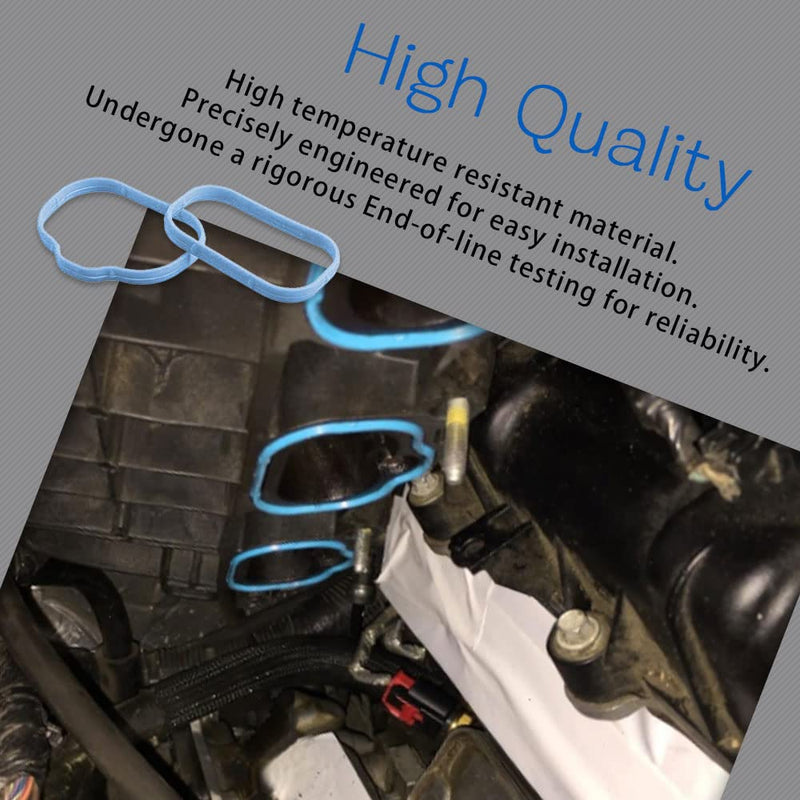 Intake Manifold Gaskets Lower & Upper Gasket Plenum Set, Intake Manifold Rubber Sealing Gasket Compatible with Dodge Chrysler Jeep, Replaces # 5184562AC 5184331AC