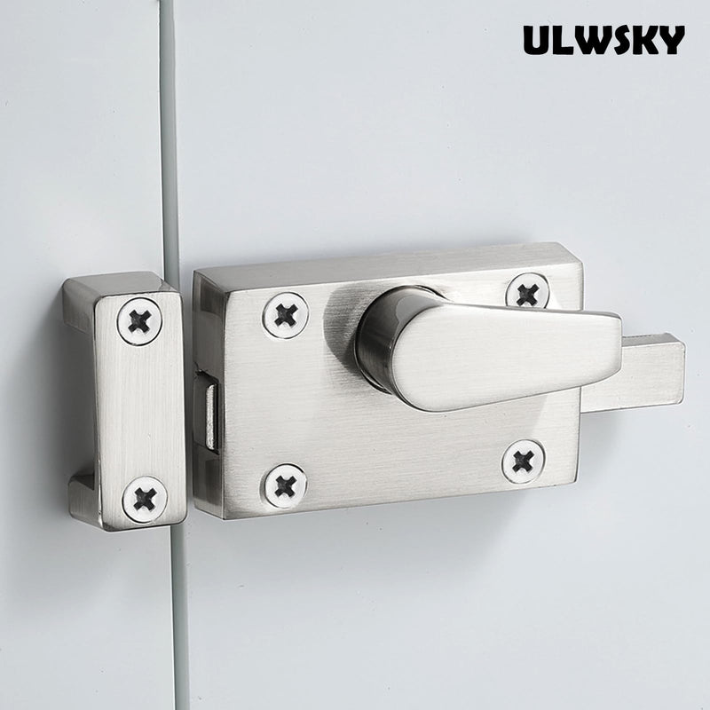 1Pack Silver Latch Indicator,Bathroom Stall Door Latch,Privacy Partition Lock with Occupancy Indicator for Public Toilet Stall Door