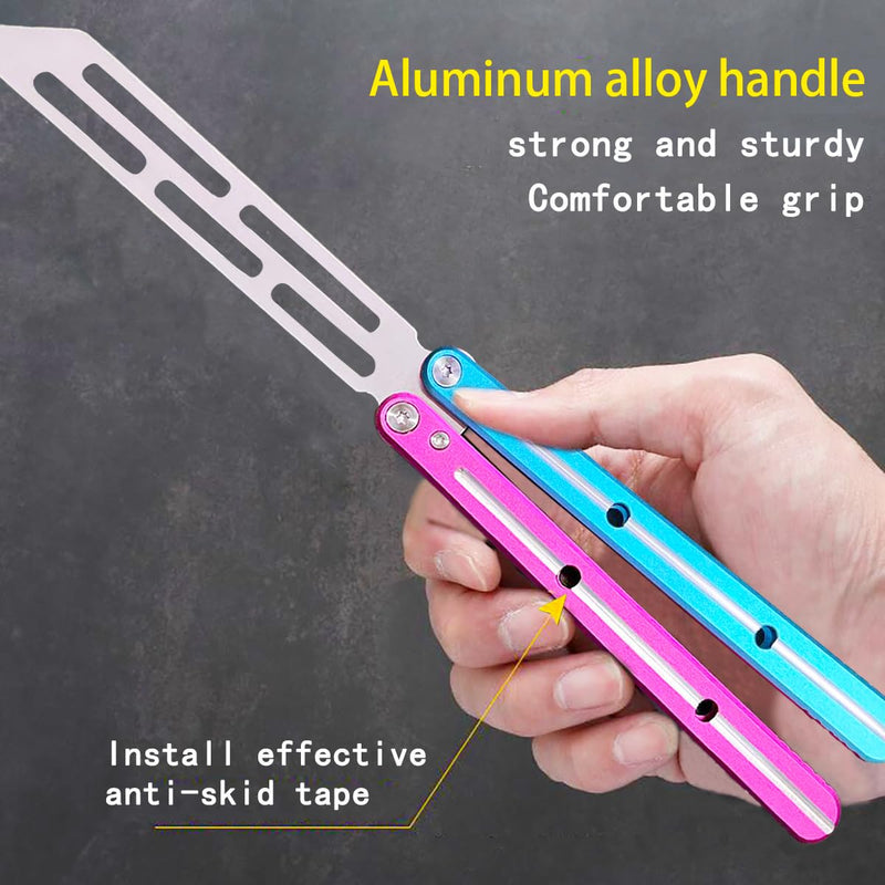 KEEDAS Integrated Forging Bushing System, Aluminum Integral Channel Handle, Excellent Grip, Pretty Solid, Best Balance and Inertia, Great for Beginners Blue-pink