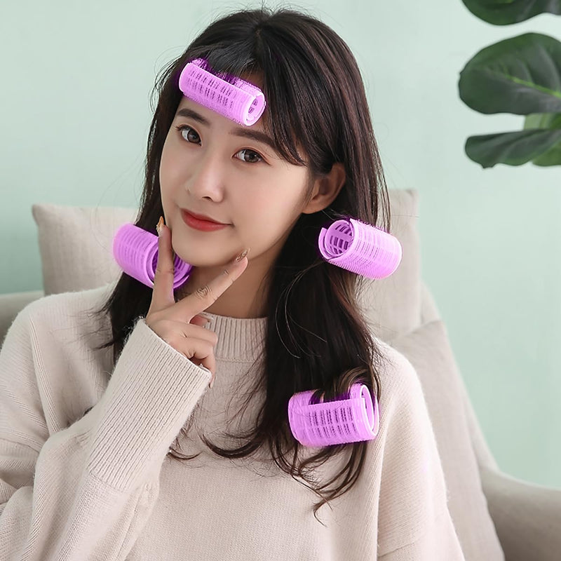  [AUSTRALIA] - Healeved Hair Rollers Plastic Hair Curlers No Heat 20 Pcs Curlers Rollers for Styling Lightweight Self Grip Rollers for Wet Home Salon Use