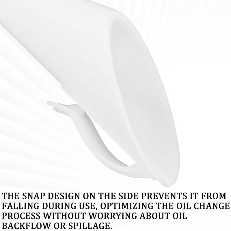 Capless Gas Tank Funnel 2PCS Fuel Funnel for Automotive Use for Ford Focus F150 Mercury Lincoln Mountaineer Mariner, Gas Funnel for Cars OEM#8U5A-17B068-EB 1782177 1833948 2050651(White) 2