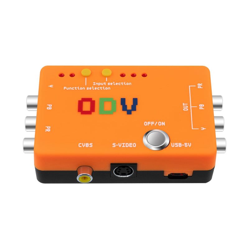 Mcbazel ODV-II Component/AV/CVBS/S-Video to Component Converter for Retro Gaming Console, Not Compatible with RGB Signals