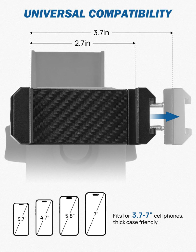 JOYTUTUS Cubby Phone Mount Cubby Storage Compatible with Ford Maverick 2024 2023 2022 Truck Dash Cubby Insert Phone Holder & Storage Box Kit