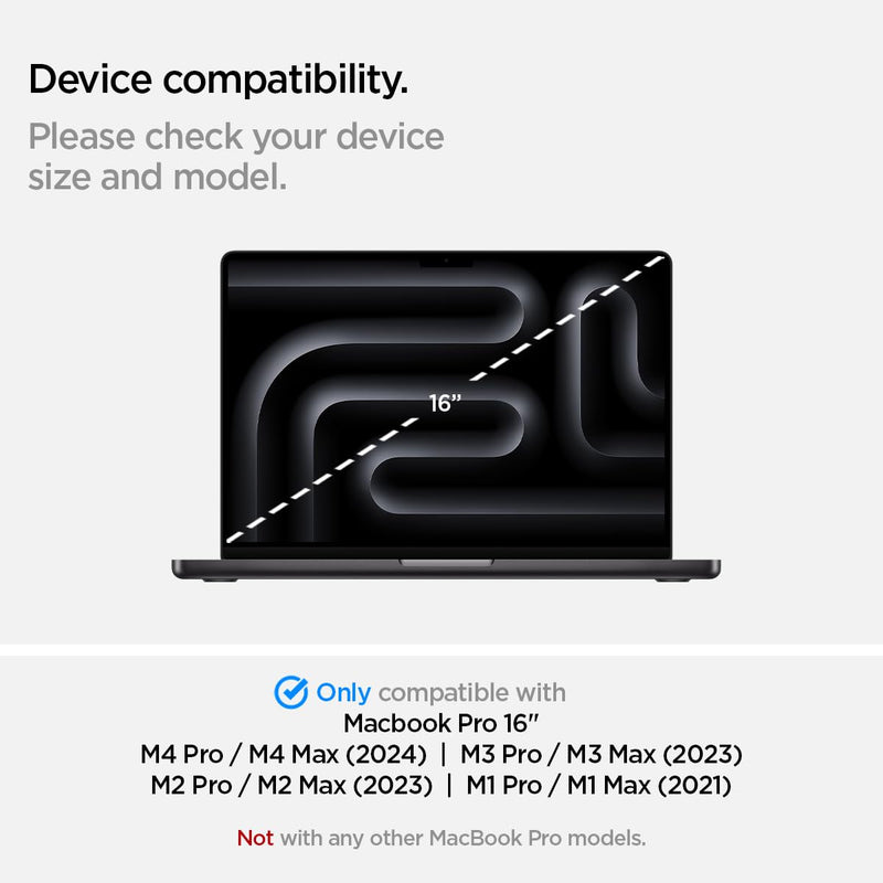 Spigen SafeView Privacy Filter Screen Protector for MacBook Pro 16 inch (M4 / M3 / M2 / M1 series) MacBook Pro 16"