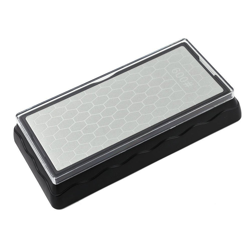 Double-sided Diamond Sharpening Stone,YCAMMIN Knife Sharpener Stone diamond sharpener Honeycomb Surface Plate with Non-slip Base for Scissors Knives Outdoor Kitchen Sharpen Tools (600/1200 Grit) 600/1200 gift