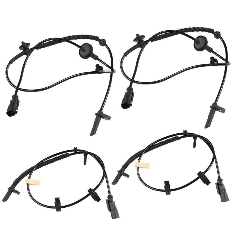 4 Pcs ABS Wheel Speed Sensor Compatible with Chevy Traverse 2009 to 2017, Buick Enclave 2008 to 2017, GMC Acadia 2007 to 2016, Saturn Outlook 2007 to 2010, Replacement for 22739728, 22739727