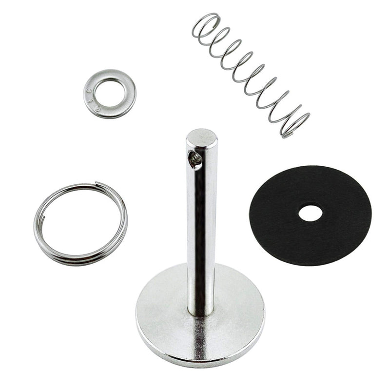 NRC&XRC Stainless-Steel 316 Hatch Cover Pull Handle with Spring Hidden Pin Button for Fishing Boat Yacht Dia.:1/4”,Total Length:2-1/8” 4 PCS