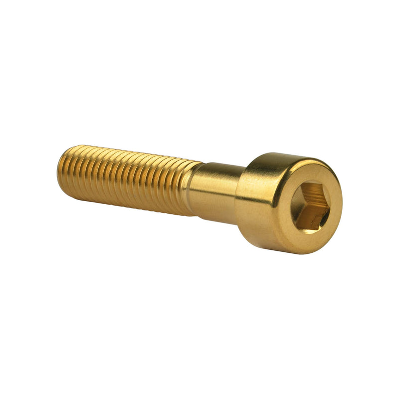 Titanium Ti M8 x15 20 25 30 35 40 45 50 60 70mm 1.25mm Pitch Hex Allen Socket Head Bolt Screws Pack of 4 (Square Head M8x40mm, Gold) Square Head M8x40mm