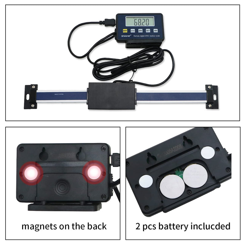Digital LCD Linear 0-150mm/0-6inch Accurate Digital Readout Lathe Scale for Milling Machines 150mm/6''