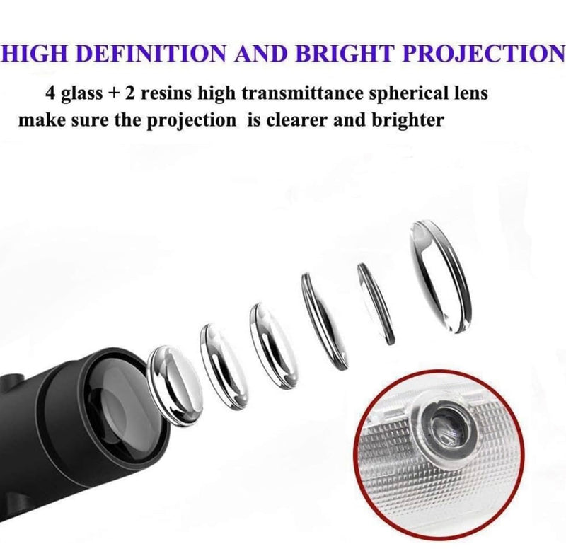 Generic 4PCS Car Door Light Logo Projector Compatible with LS ES ISS LX RX GS GX RC UX Accessories,3D Ghost Shadow Light
