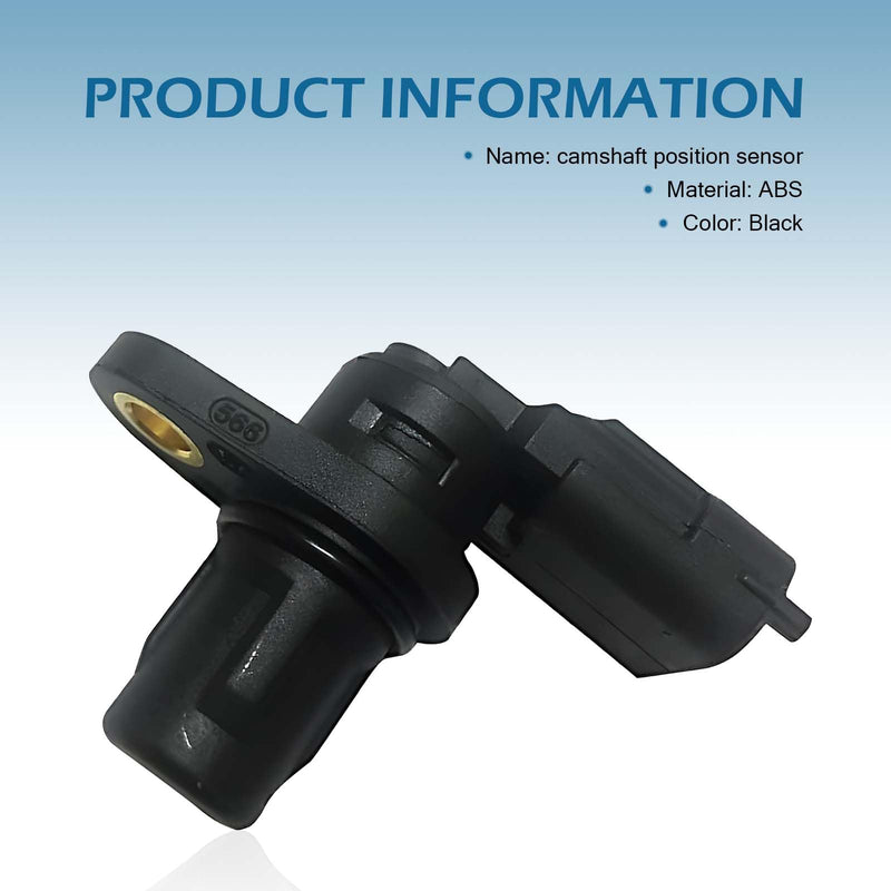 Car Camshaft Position Sensor, Standard Replacement Number F01R00B003, Engine System Sensor with Sealing Ring, for EPC Fault Light and Weak Start, Compatible with Chery 11-19 1.6L-L4 (Black)