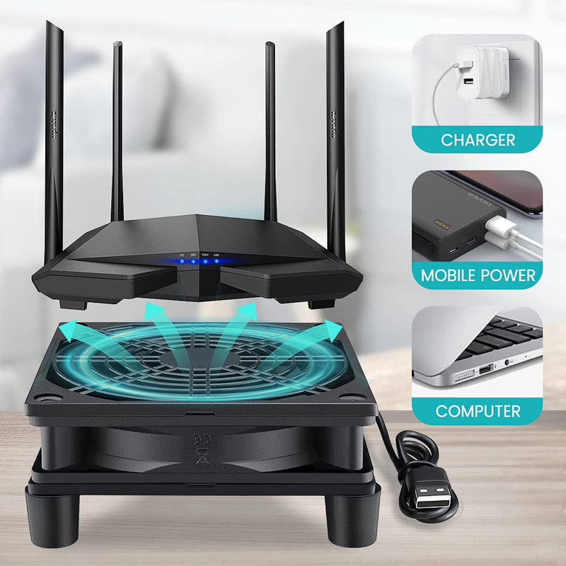 Wathai Cooling Case Fan for Receiver DVR Xbox TV Box Router 120mm x 25mm 5V USB Power 120mm USB fan