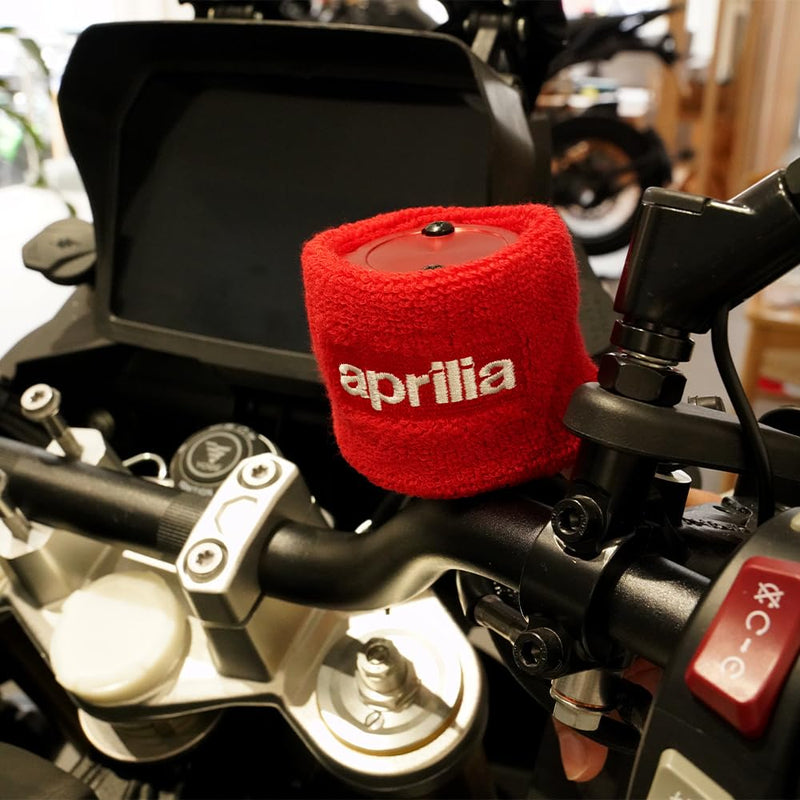 Compatible with RSV4 RSV1000 RS660 Tuono 660 457 RS 457 Tuono V4 1100 tuareg 660 Shiver 750 GPR125 GPR150 Motorcycle Front Brake Fluid Oil Reservoir Cover Sock (Red) Red