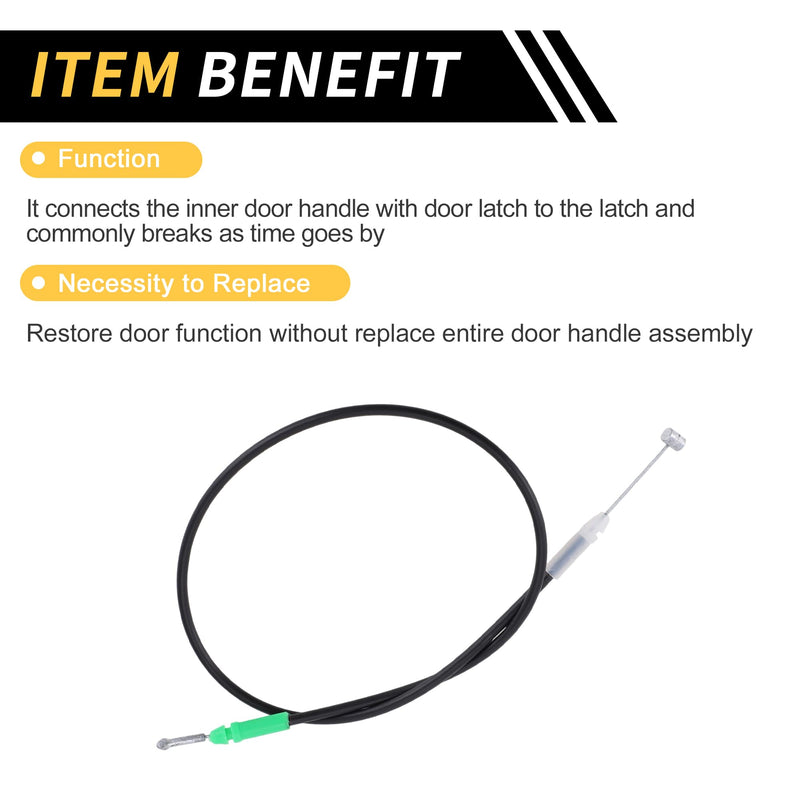 1 Pc Door Latch Release Cable for Toyota Tundra 2000-2006 Inside Door Handle Latch Cable Door Lock Cable No.697100C010 Black