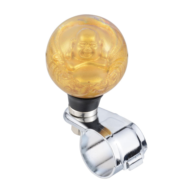 Abfer Car Steering Wheel Spinner Knob Turning Assist Suicide Grip Handle Brody Knobs Fit Most Vehicles Trucks Boats, Gold