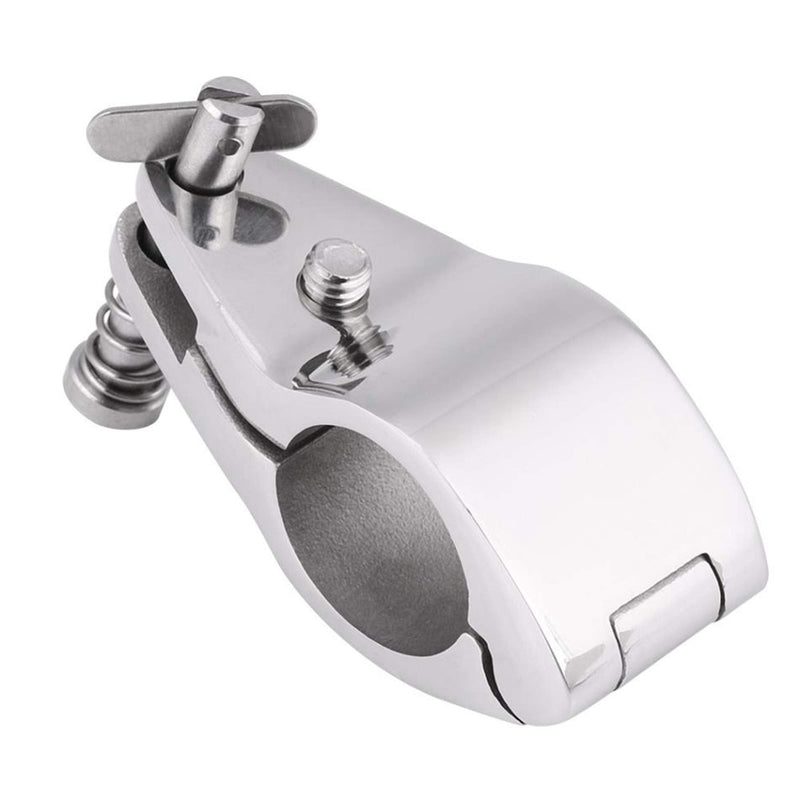 Heavy Dudy 316 SS Bimini Top Hinged Jaw Slide w/Boat Pin & Cam Clamp Pair 7/8" （22MM ） by NRX&XRC For 7/8" Tube