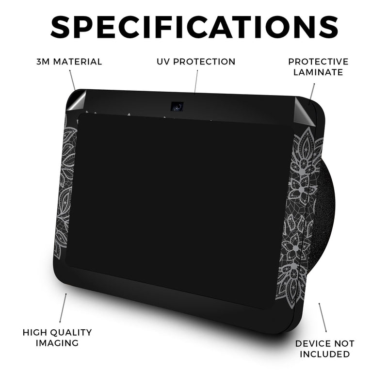 Skin Compatible with Amazon Echo Show 8 (3rd Gen, 2023) - Floral Lace - Premium 3M Vinyl Protective Wrap Decal Cover - Easy to Apply, Crafted in The USA by MightySkins Matte Finish