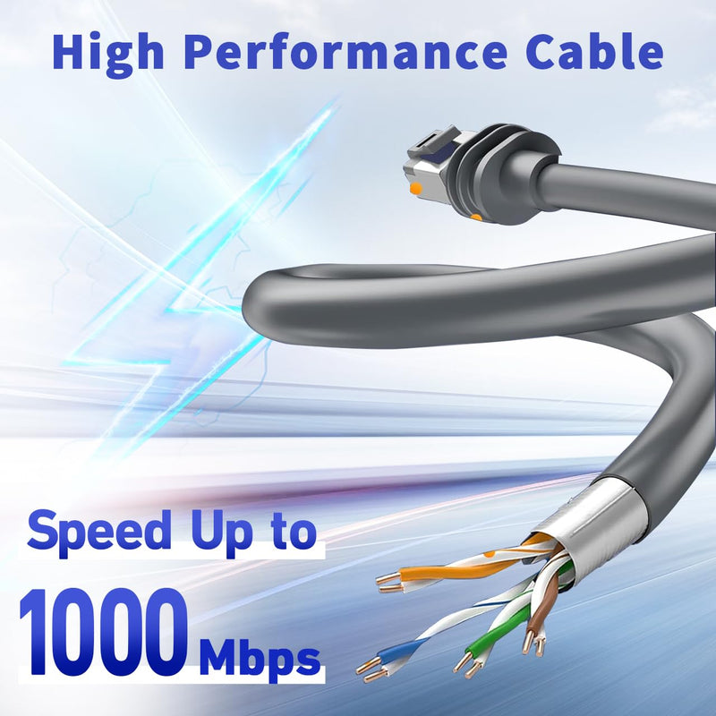 for Starlink Ethernet Adapter Gen 3/Mini, 1000 Mbps 11.8'' Starlink Cable SPX to RJ45 for Starlink V3 (Rev.4) Dish and Router Accessories, Cable Extension to Starlink Gen 3 for House/ Camping (BOTH) BOTH