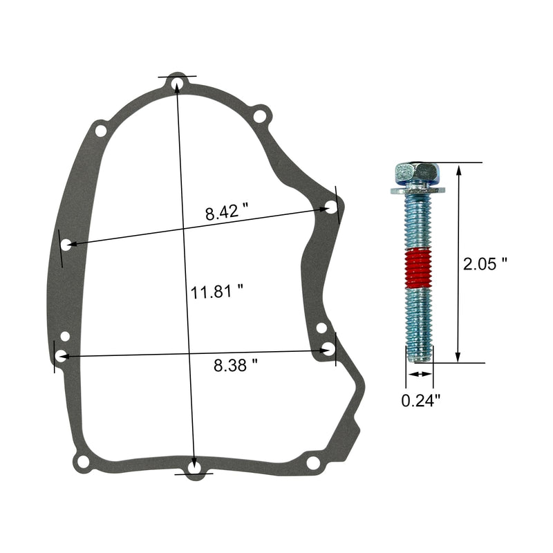 594195 Crankcase Sealing Gasket Kit Comes with 10 Bolts Compatible with 273488 690945 697227 591911