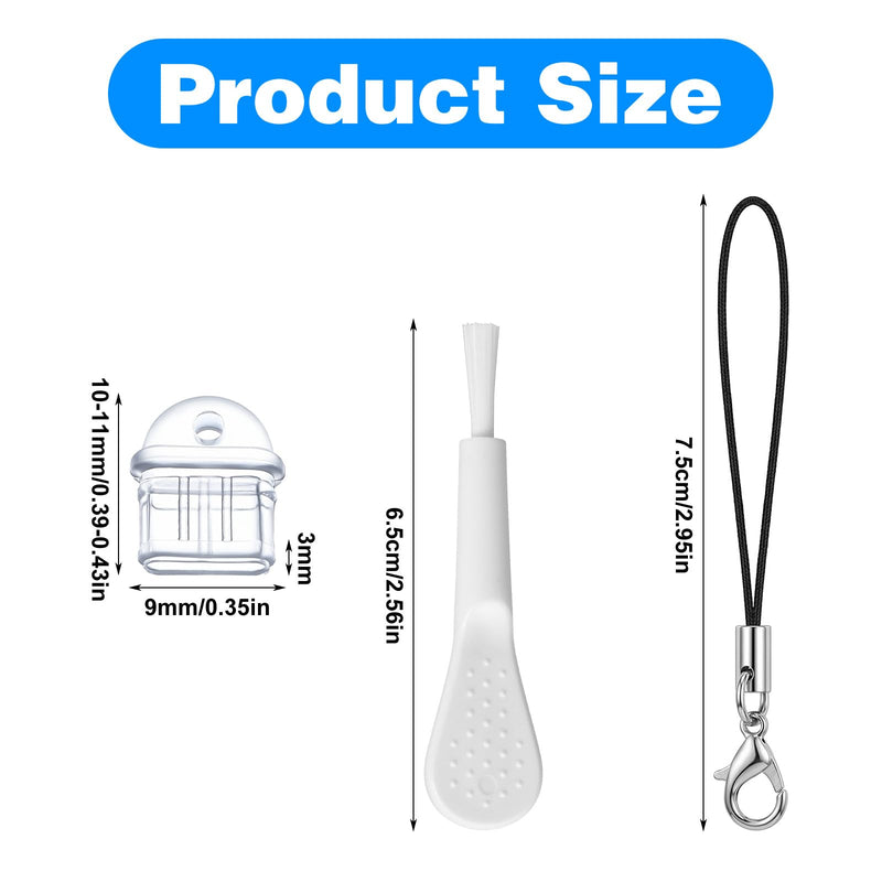 101pcs Cell Phone Dust Plug Clear Charging Port Covers Anti Dust | Charging Port Plug Phone Dusts Plugs Protector Protective Dusts Plug for Phones Earphones Laptops Accesories