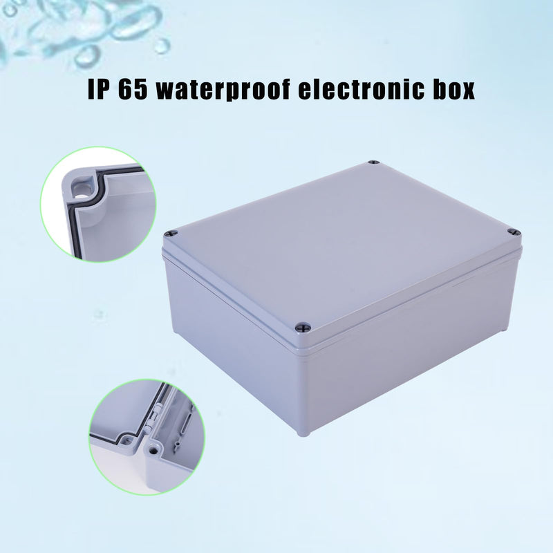 12" x 10" x 4" ABS Plastic Dustproof Waterproof Box IP65 Junction Boxes Project Junction Conduit Box Enclosure Use for Outdoor and Indoor 12" x 10" x 4"