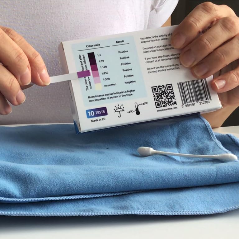 At-Home Betrayal Test - Semen Detection Test, Infidelity Test detects Acid phosphatase in Sperm in Two Minutes - 10 pcs per Pack