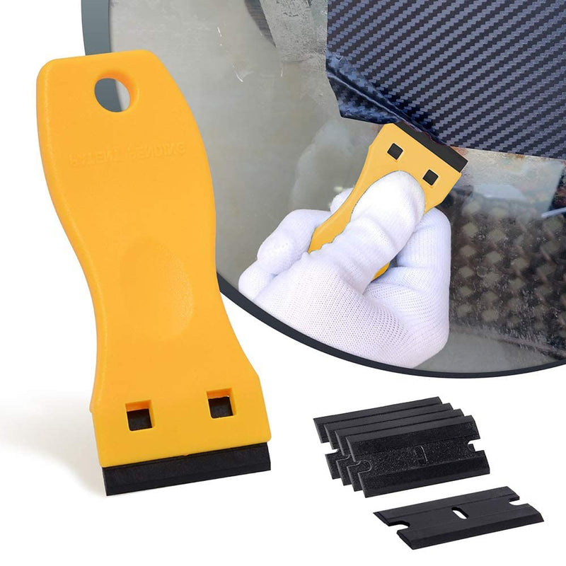 Vehicle Vinyl Wrap Tool Kit Car Wrap Kit Include Vinyl Squeegee, Film Cutter, Air Release Pin, Utility Knife Wrap Tools for Car Wrapping Window Film Application PPF Installation & Wallpaper Smoothing CR-002