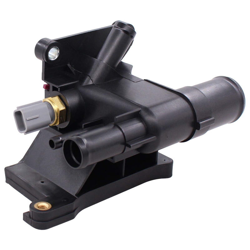 NewYall Engine Coolant Water Outlet Thermostat with Sensor for Mazda 3 5 6 2006-2015, CX-7 2010-2012 LF941517Z LF94-15-17Z 902-690