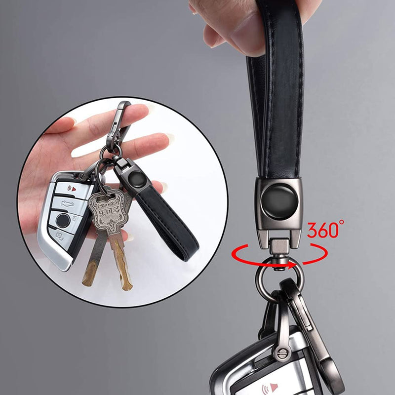 Car Keychain Key Chain Ring Accessories for Man and Woman Interior Accessories Black Black-03