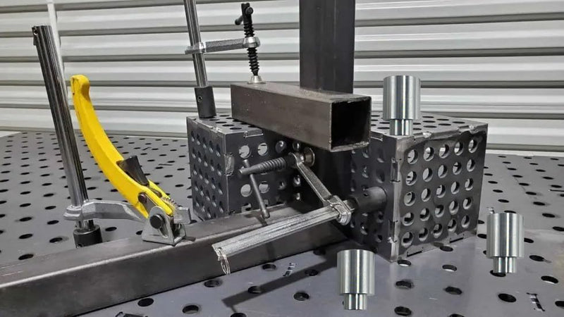 Welding Table Fixture Pins 12 Pcs 5/8 x 1 x 1.5 Stop Alignment Aluminum Accessories Square Quick Setup Fixturing Kit