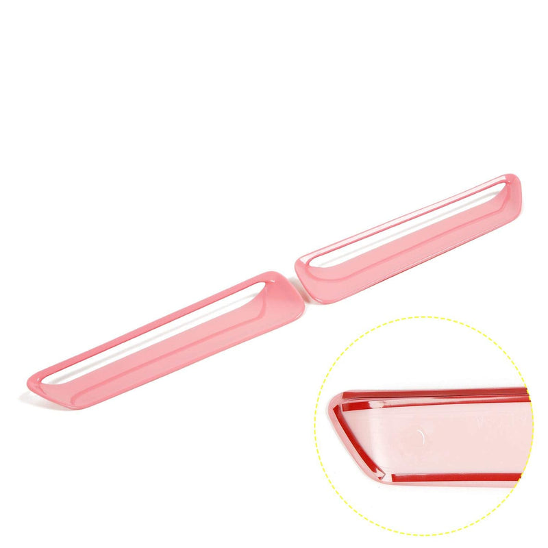 Voodonala Hood Scoop Hood Vent Air Intake Hood Air Conditioner Air Intake Outlet Trim Fit for 2015-2025+ Dodge Challenger Exterior Accessories,ABS Pink 2pcs