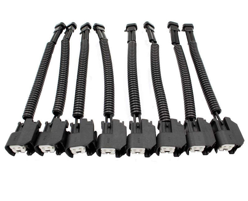 AUTOKAY Injector Adapters Compatible with LQ4 LQ9 4.8 5.3 6.0 Delphi Wire Harness to LS2 LS3 LS7 EV6