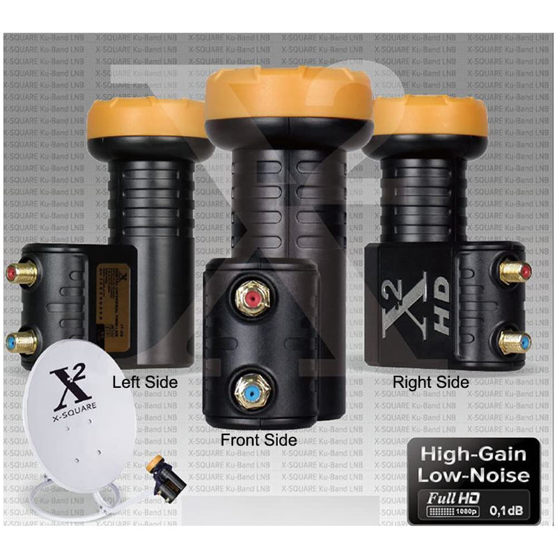 Twin Output Universal Ku Band Dual Low Noise Block LNB for FTA Free TV Antenna Twin Output