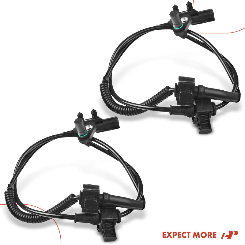 A-Premium 2PC-Set Rear ABS Wheel Speed Sensor for Chevy Silverado 1500 2014-2019, GMC Sierra 1500 2014-2019, Yukon 2015-2017, Sierra 1500 Limited 2019 - Rear Driver & Passenger Side