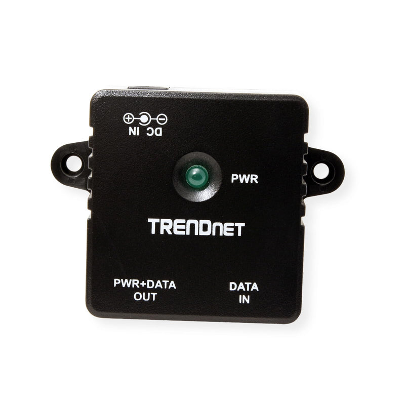 TRENDnet Gigabit Power Over Ethernet Injector, Full Duplex Gigabit Speeds, 1 x Gigabit Ethernet Port, 1 x PoE Gigabit Ethernet Port, Network Devices Up to 100M (328 ft), 15.4W, Black, TPE-113GI Gigabit PoE Injector