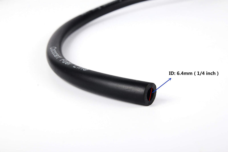 10-Foot Length Stretchy 1/4 Inch ID Fuel Line+20pcs 2/5" ID Hose Clamps for Kawasaki Kohler Briggs & Stratton Small Engines