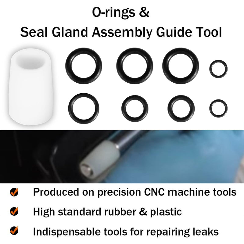 HC5345 Seal Kit Fit for Seastar Front Mount Hydraulic Steering Cylinder Seal Kit #HS5157 & Steering Support Bracket Puller for SeaStar HC5345, HC5348, HC5358 & More