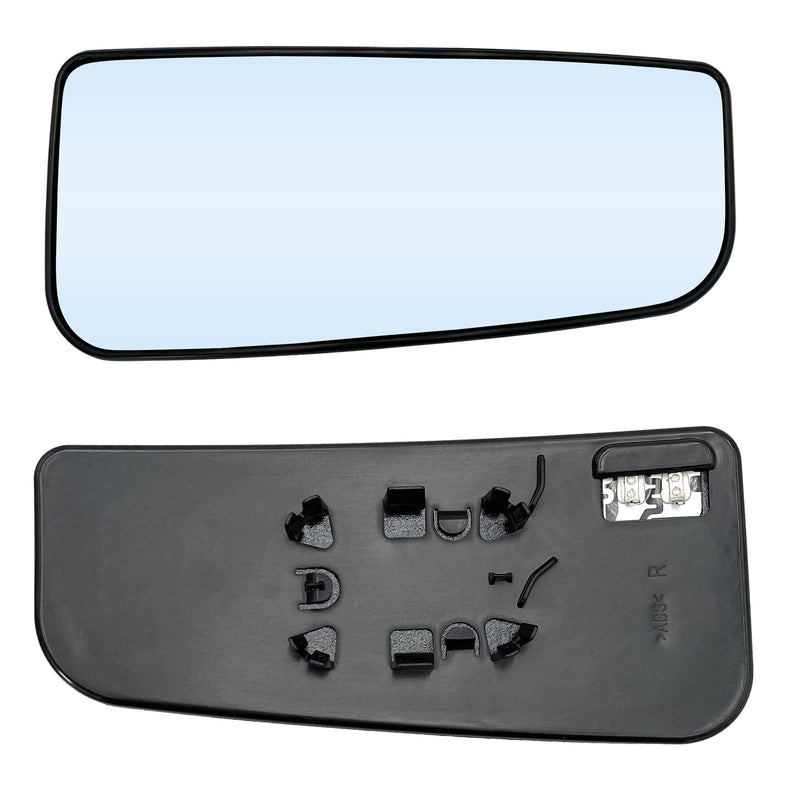 Passenger Right Side Heated Lower Mirror Glass Replacement for 2015-2022 Ford F150 F250 F350 F450 F550 Super Duty Truck Mirror - Side View Heated Convex Mirror with Rear Holder FL3Z17K707K Passenger Side (Right)