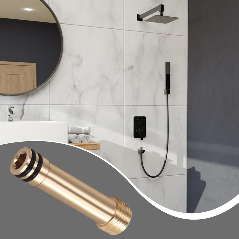 1247984，1247985，1247986 Extender To Mount The Shower Drop Elbow To The Shower Wall,Compatible With K-98350 Awaken Wall Supply Elbow,Brass 1247984-1247985-1247986