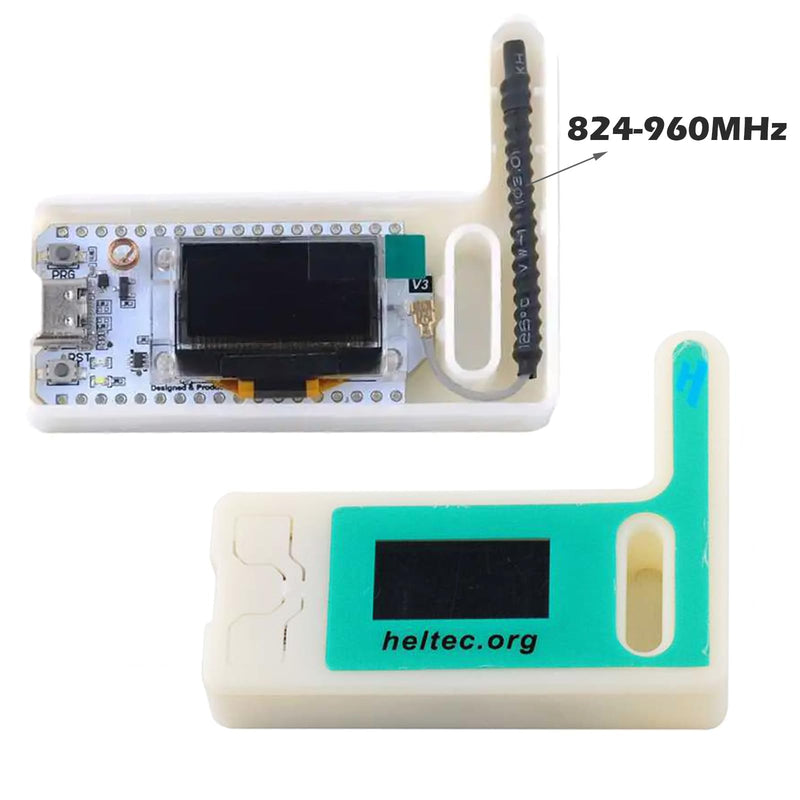 2 Sets Esp32 Lora V3 915mhz WiFi+BLE Development Board Kit 0.96inch OLED Display SX1262 + Lora V3 case +824-960MHz Antenna for Arduino NodeMCU IoT