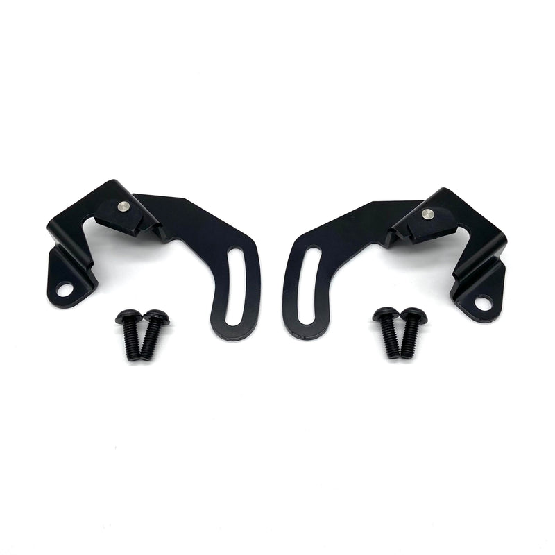 Region Offroad Rear Seat Rear Side Mounting Brackets and Bolts Compatible with Jeep Wrangler TJ 1997-2002, Black