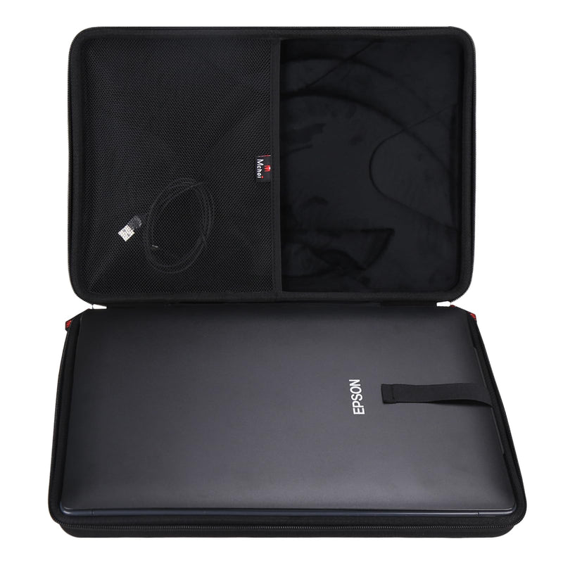 Mchoi Hard Portable Case Compatible with Epson Perfection V39/V39 II/V19/V19 II Slim Scanner(Case Only) (Black) Black