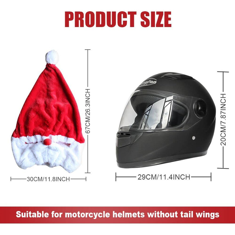 Christmas Santa Motorcycle Helmet Cover,Nativity Helmet Cover Santa Claus Xmas Hat Decoration Accessories for Men Santa helmet cover