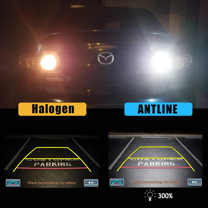 Extremely Bright 921 912 906 T15 W16W LED Bulb White, CANBUS 48-SMD 4014 Chipsets 1300 Lumens LED Replacement for Car Backup Reverse Center High Mount Stop Light Bulbs(Pack of 2) Xenon White