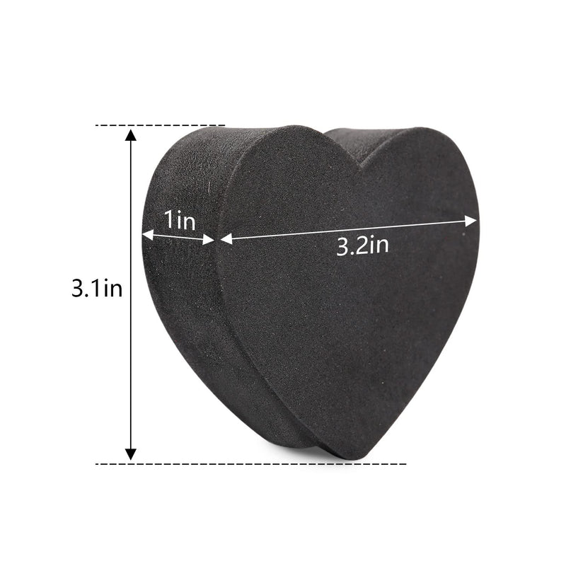 YGMONER Heart-Shape Star Car Antenna Topper - Easy to Find Car in The Parking Lot - Antenna Ball (Black Heart) Black Heart