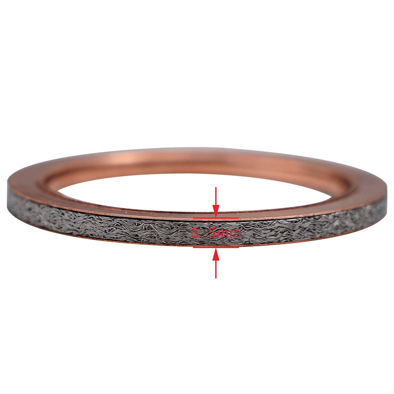 Motorcycle Exhaust Pipe Gasket 2 Pieces Compatible with XV1900 06-16 XV1700 05-06 XV1600 Road Star 99-07 XVS1100 XV1100 Virago 99-11 XVS1300 07-18 XVS95 Bolt V Star 950 XVS95 09-17(55 * 42.5 * 3.5) 55*42.5*3.5