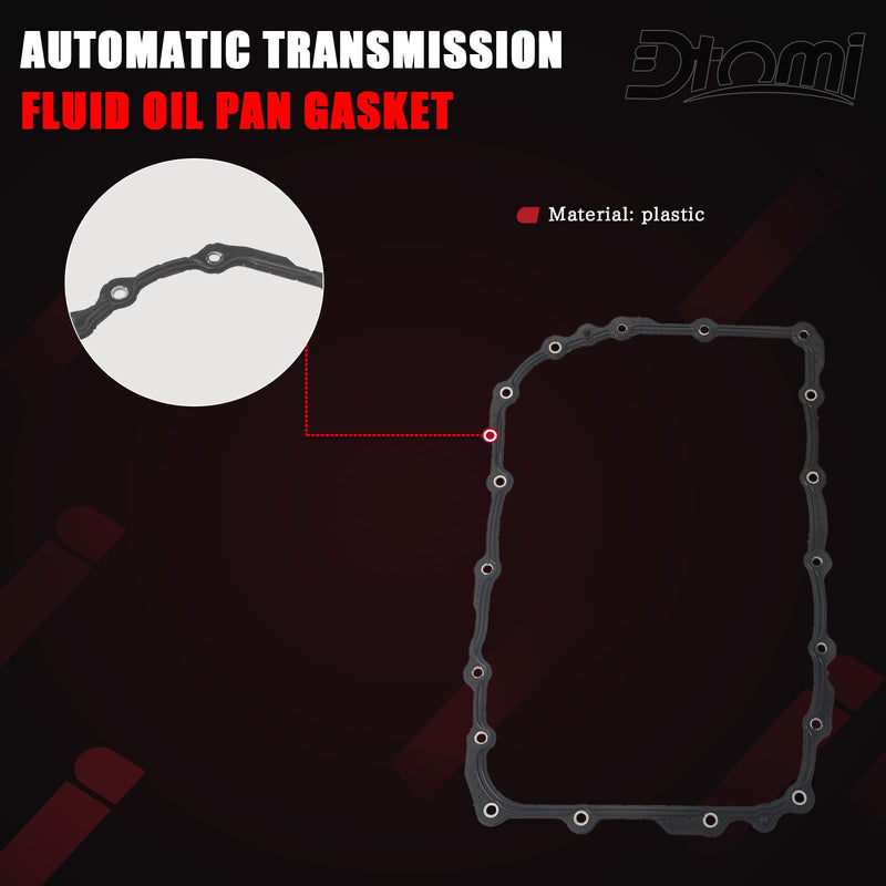 Automatic Transmission Fluid Oil Pan Gasket Compatible with Chevy Cadillac GMC Hummer Pontiac Vehicle Suburban Yukon Sierra 1500 STS XLR Caprice 6L80E 6L80 Replace# 24224781 749523