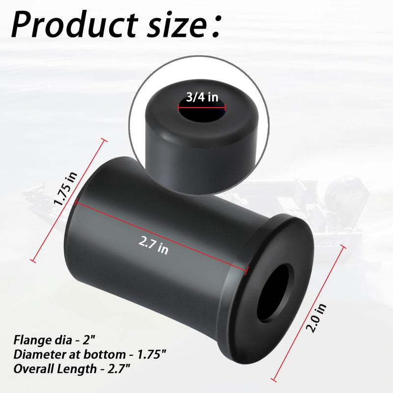 SP-14000 Adapter Bushing Compatible with A-ttwood Swivl-Eze SP14000 Series Seat Posts, SP-14000 Pedestal Adapter Bushing Fits for Convert 1.77 Inch Base X 3/4 Inch Pin Post Seat