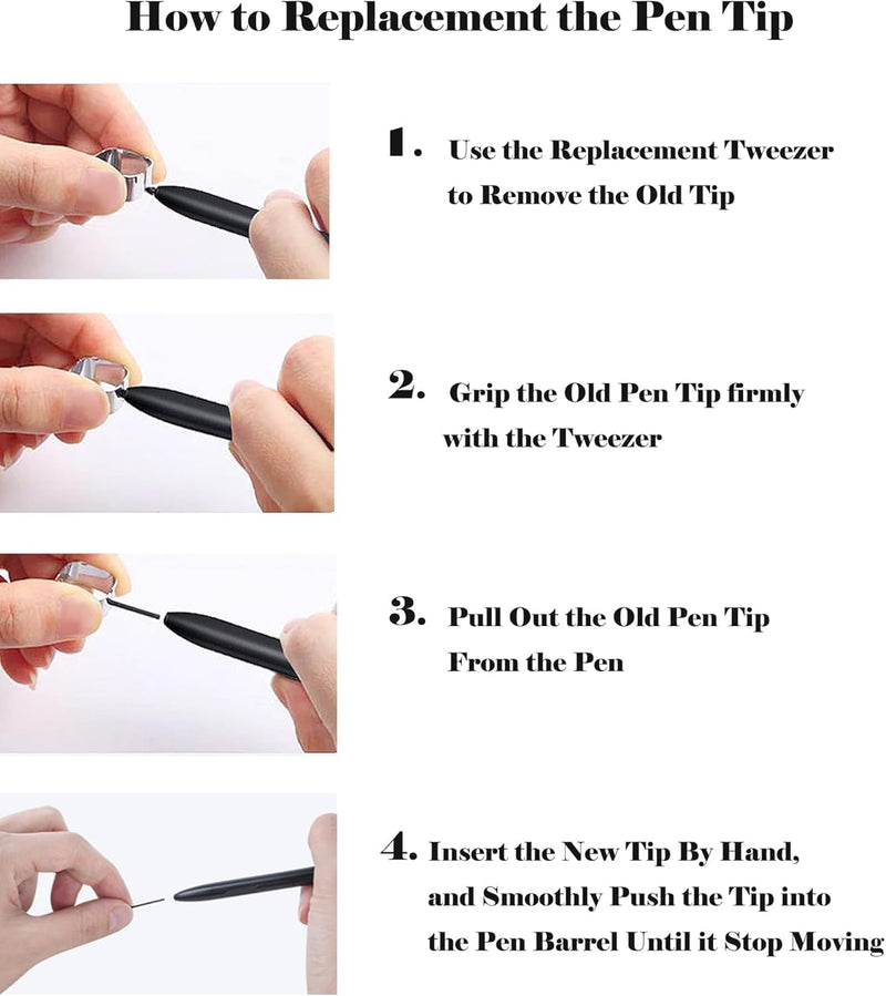 Galaxy S26 Ultra S Pen Replacement Stylus S26 Ultra Pen with S26 Ultra Pen Tips Nibs for Samsung Galaxy S26 Ultra 5G Touch Pen S948 S26 Ultra S Pen with Needle Repair Part (Black) Black
